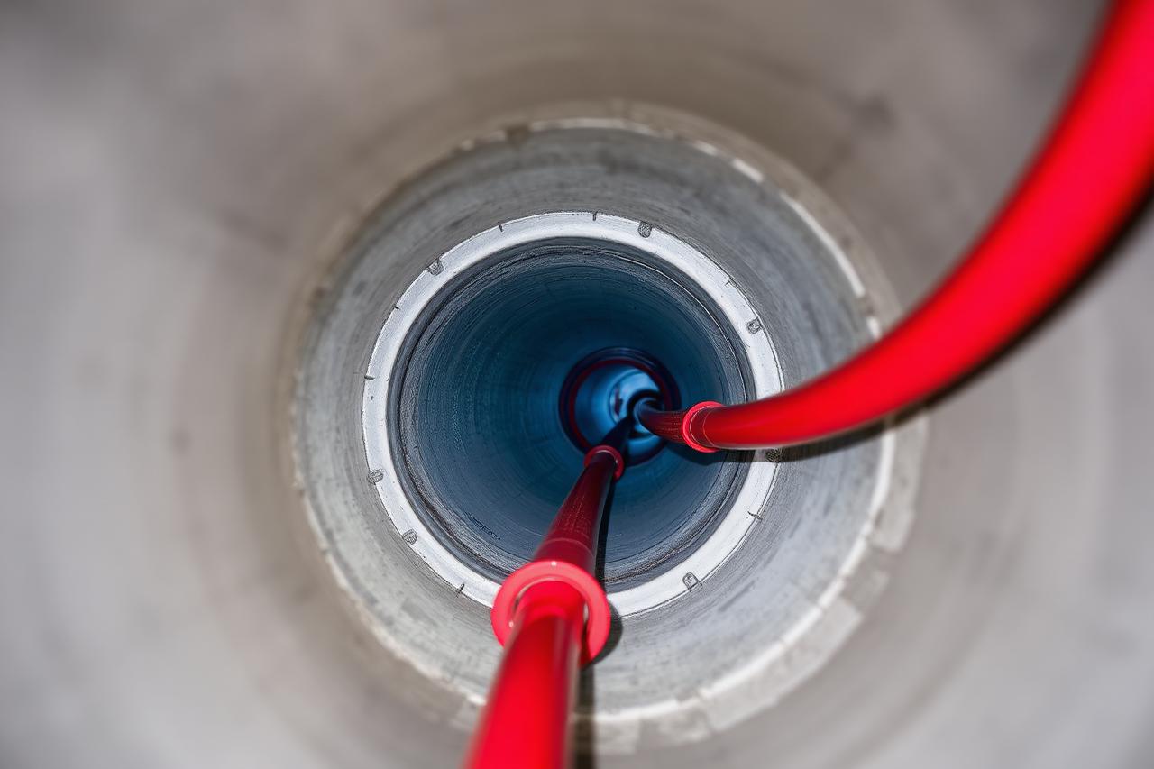 Firestop sealant around pipe penetrations in a concrete wall